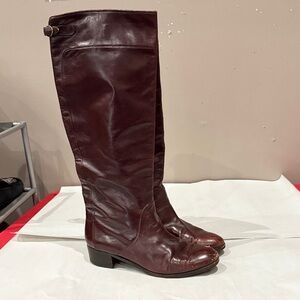 Gucci Burgundy Heeled Boots